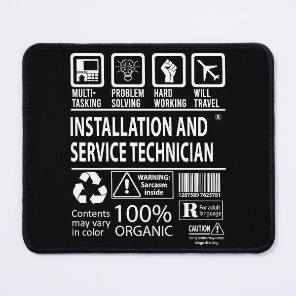 Item preview, Installation And Service Technician T Shirt - MultiTasking Certified Job Gift Item Tee designed and sold by killingworthhi.