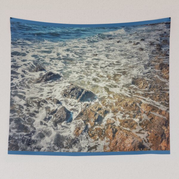 Item preview, Waves Crushing in Rocks designed and sold by Pretty-Bird.