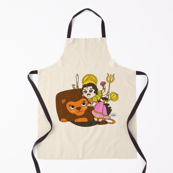 Item preview, Goddess Durga with Lion - Hindu Deity - Indian Goddess designed and sold by mydoodlesateme.