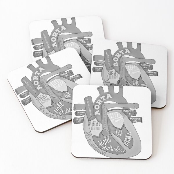 Item preview, Black and white anatomical heart designed and sold by Tamm-art.