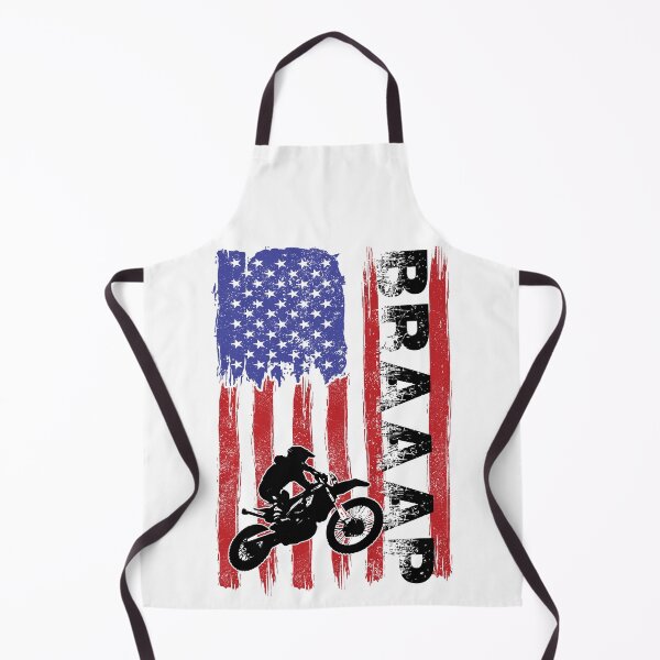 Item preview, Dirt Bike USA Flag American Motor Cross Motor Bike Sport Off Road BRAAAP designed and sold by Rabbitti.