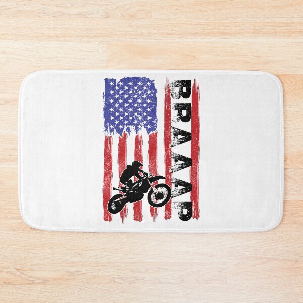 Item preview, Dirt Bike USA Flag American Motor Cross Motor Bike Sport Off Road BRAAAP designed and sold by Rabbitti.