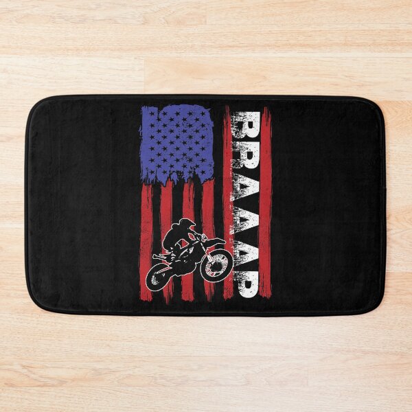 Item preview, Dirt Bike Grunge USA Flag American Motor Cross Motor Bike Sport Off Road BRAAAP designed and sold by Rabbitti.
