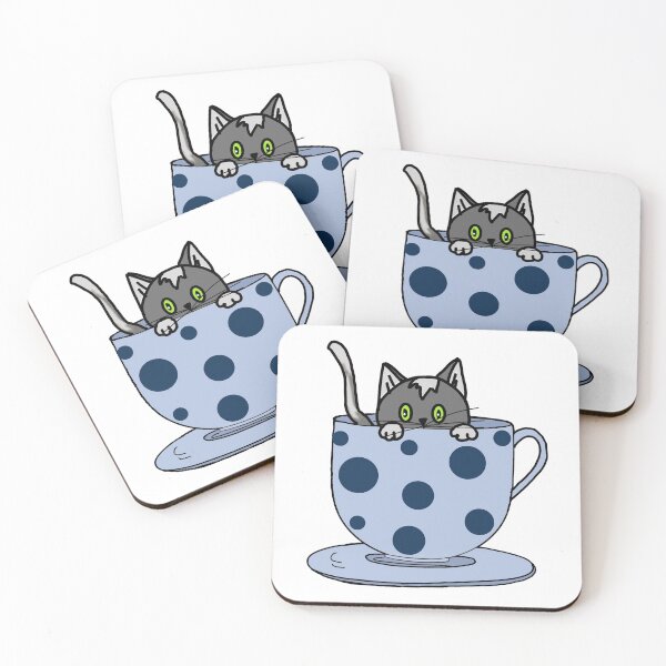Item preview, Cat in a tea-cup designed and sold by Oceanwaves-06.