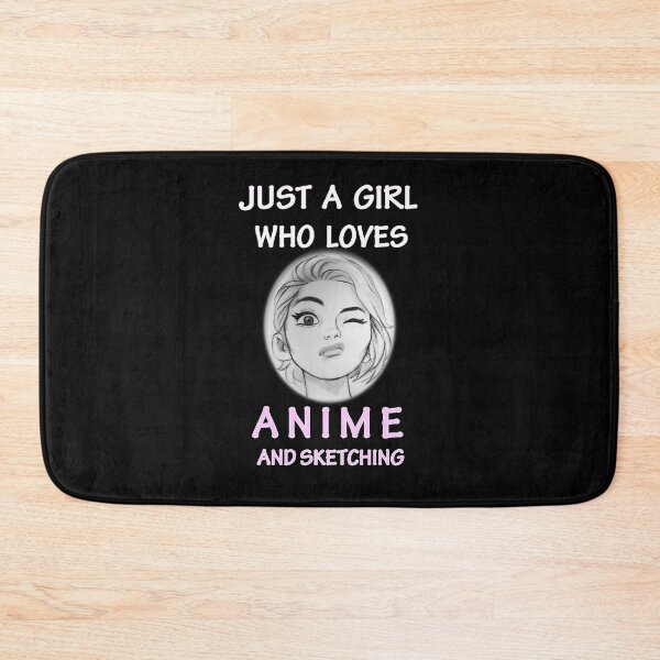 Item preview, Just A Girl Who Loves Anime and Sketching Japanese Cute Art designed and sold by smailjr.