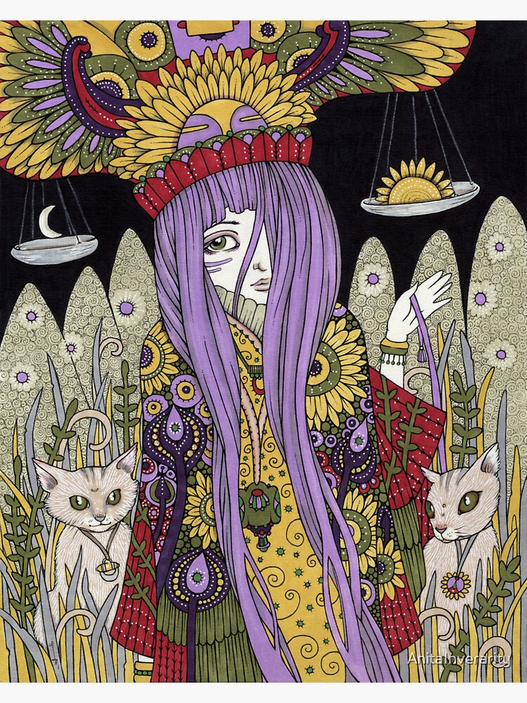 Thumbnail 3 of 3, Sticker, Libra designed and sold by AnitaInverarity.