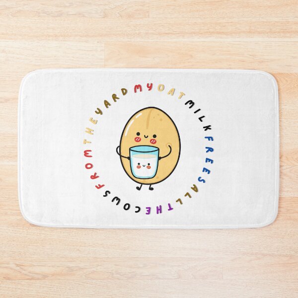 Item preview, My Oat Milk Frees All The Cows From The Yard designed and sold by Diferenty Shop  ⭐⭐⭐⭐⭐.