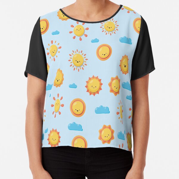 Aperçu de l'œuvre drawn sun pattern T-shirt classique créée et vendue par STORHAMIDO.