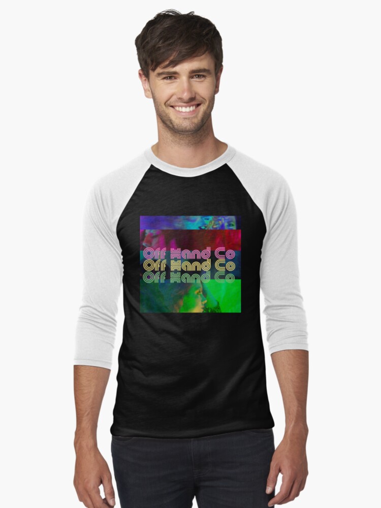 Thumbnail 1 of 3, Baseball ¾ Sleeve T-Shirt, Disco Off Hand Co designed and sold by offhandco.