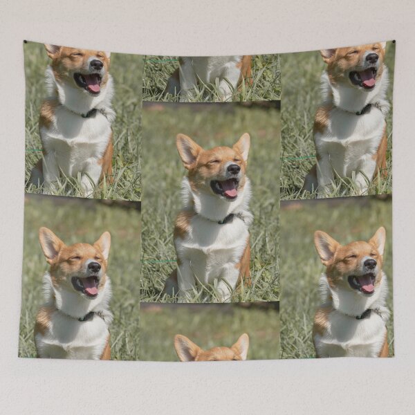 Item preview, Happy Corgi Pup designed and sold by l-n-designs.