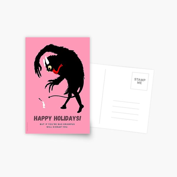 Krampus is Coming to Town Postcard