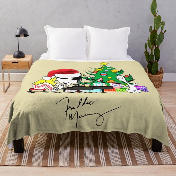 freddie mercury throw blankets redbubble