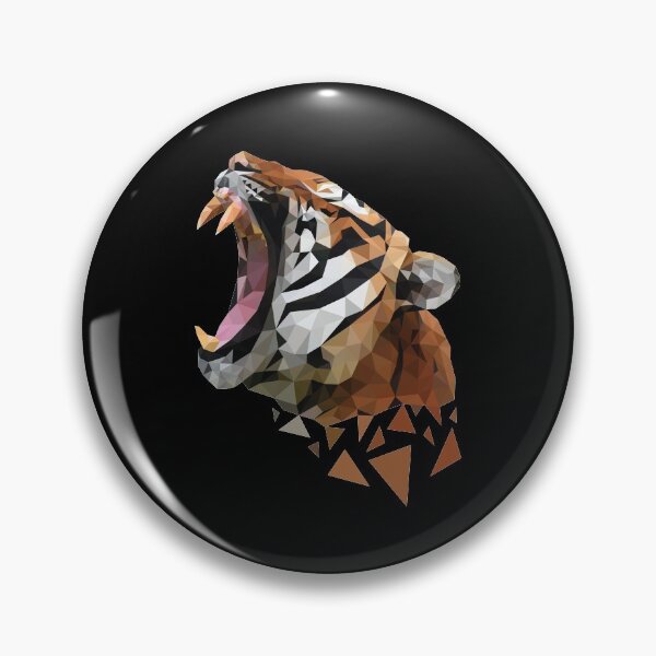 Item preview, Tiger Roar | Low Poly Art designed and sold by Printend _.