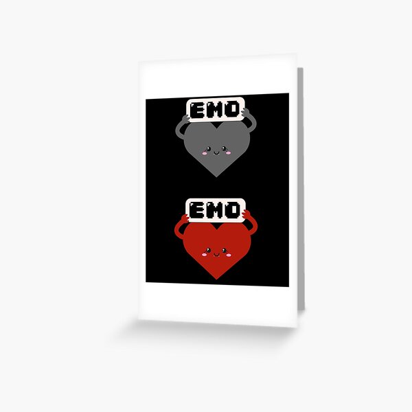 I Love Emo Girls Gifts | Greeting Card