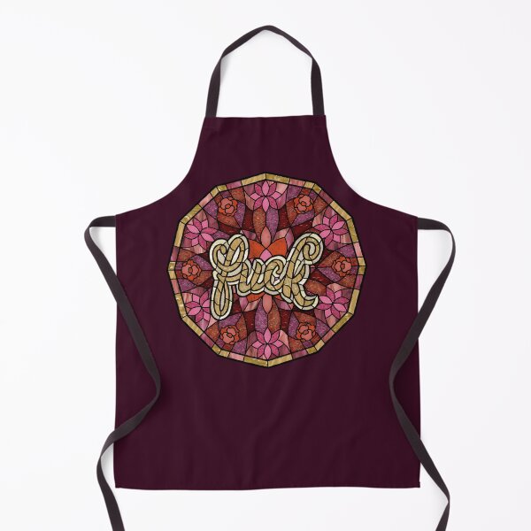 Item preview, F-Bomb Red and Pink Stained Glass designed and sold by Wyvernwrought.