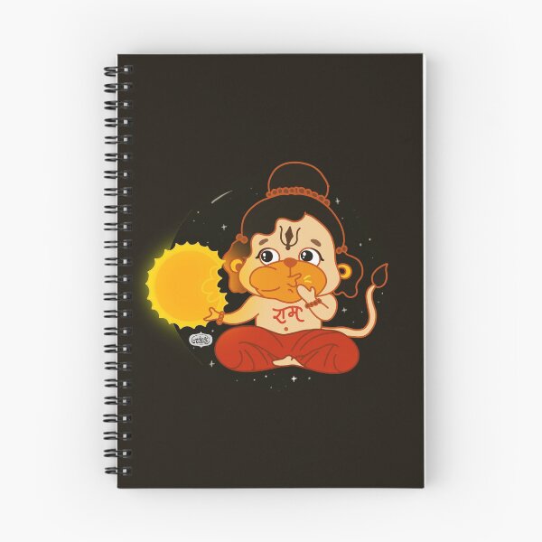 Item preview, God Hanuman with Sun - Hindu Deity - Indian God designed and sold by mydoodlesateme.