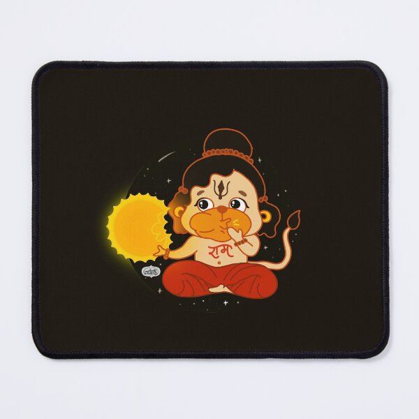 Item preview, God Hanuman with Sun - Hindu Deity - Indian God designed and sold by mydoodlesateme.