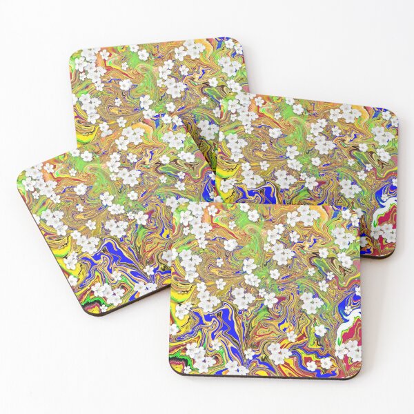 Item preview, Little White flower abstract designed and sold by tintingouw.