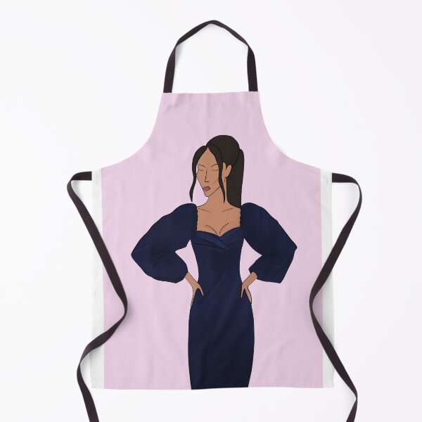 Item preview, Fashion print girl in a blue dress on pink background designed and sold by WorthVisuals.
