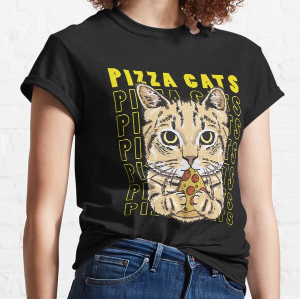 Funny cute Pizza cat kitty  Classic T-Shirt