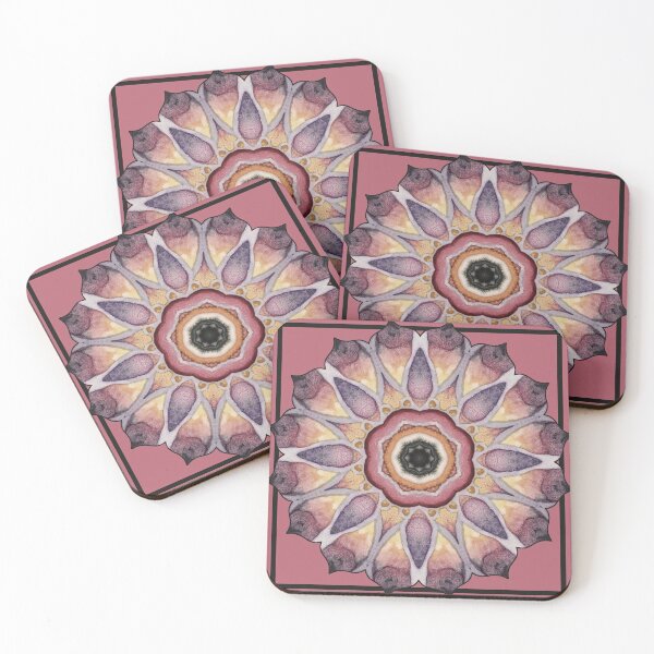 Artikelvorschau, Herbst-Sonnenuntergang-Starburst-Mandala entworfen und verkauft von KelleyPounds.