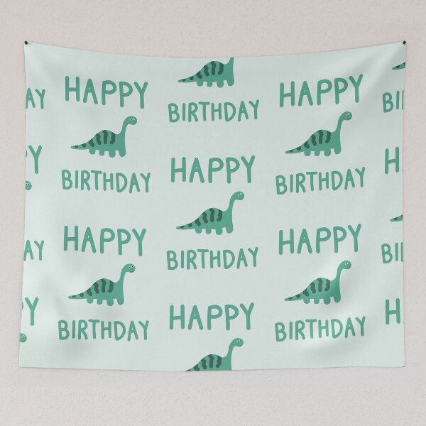 Item preview, Happy Birthday Dinosaur Card designed and sold by MyAwesomeBubble.