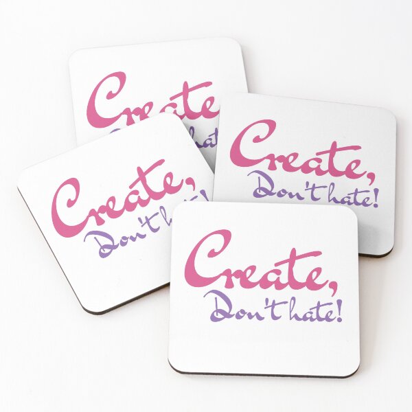 Item preview, Create, don't hate positive quote designed and sold by Coolclassy.
