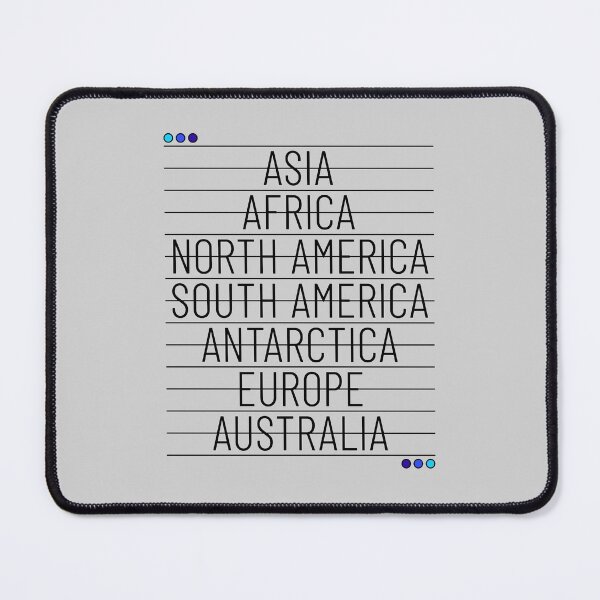 Item preview, The Seven Continents for Student / Teacher of Geography designed and sold by ClickForMore.