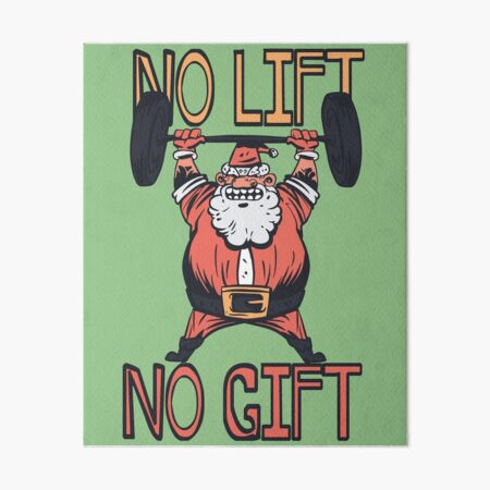 Santa Weight Lifting No Lift No Gift, Personalized Ceramic Ornament, F -  GoDuckee