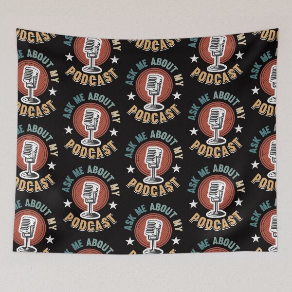 Item preview, Ask Me About My Podcast Funny Podcast Host designed and sold by MagicSD Designs.