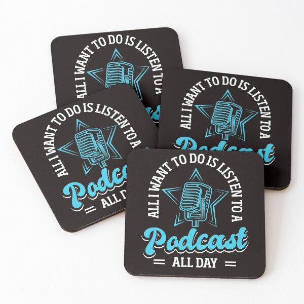 Item preview, All I Want To Do Is Listen To Podcast All Day Funny Podcast Host designed and sold by MagicSD Designs.