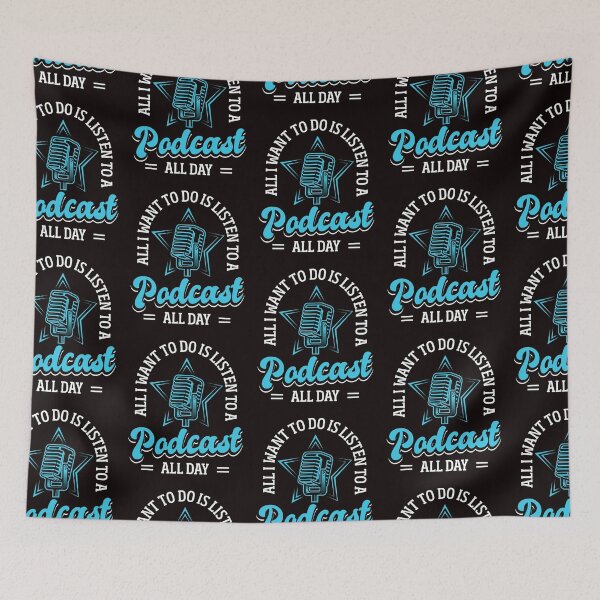 Item preview, All I Want To Do Is Listen To Podcast All Day Funny Podcast Host designed and sold by MagicSD Designs.
