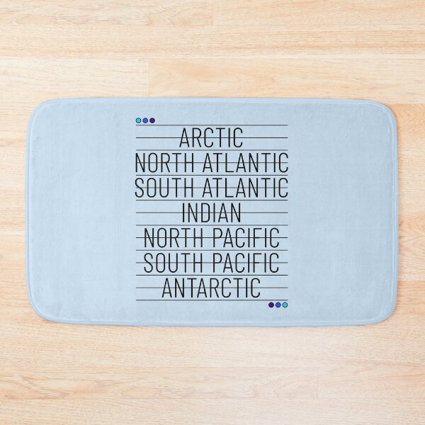 Item preview, The Seven Seas - Geography or Ocean Lover designed and sold by ClickForMore.