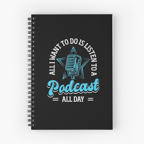 Item preview, All I Want To Do Is Listen To Podcast All Day Funny Podcast Host designed and sold by MagicSD Designs.
