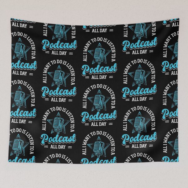 Item preview, All I Want To Do Is Listen To Podcast All Day Funny Podcast Host designed and sold by MagicSD Designs.