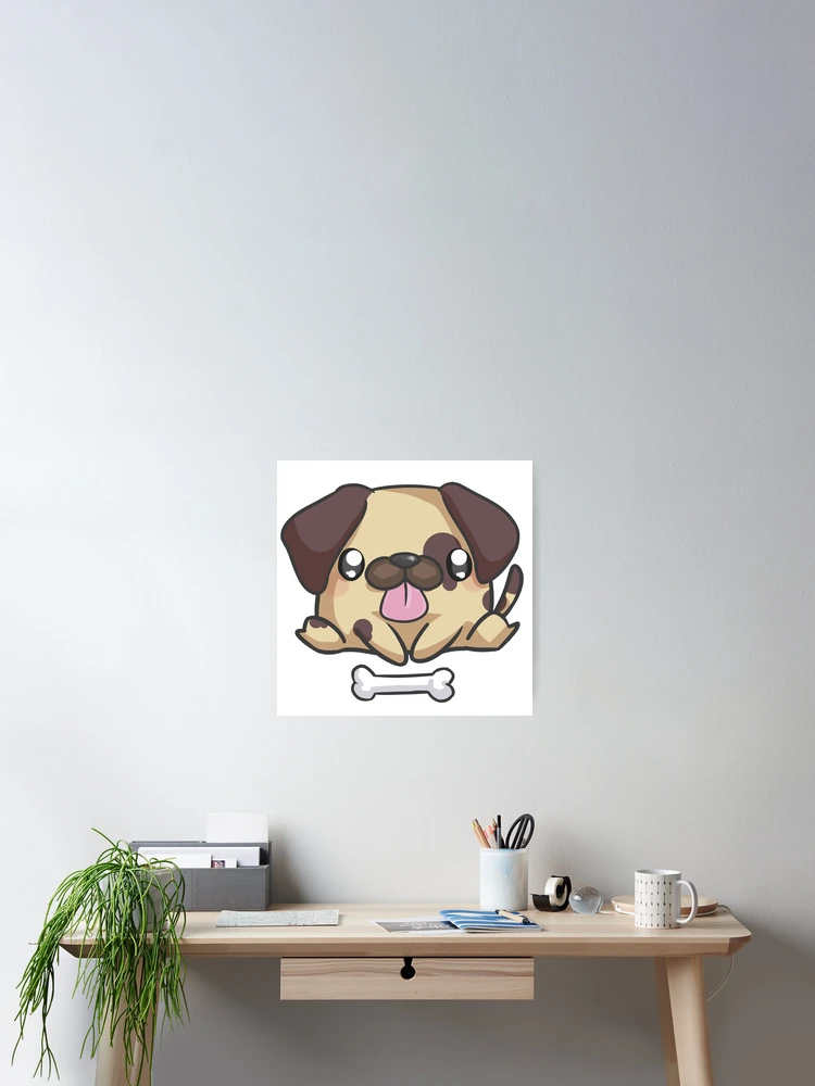 Thumbnail 2 von 3, Poster, Dog Chibi Kawai designt und verkauft von RaelRayas.
