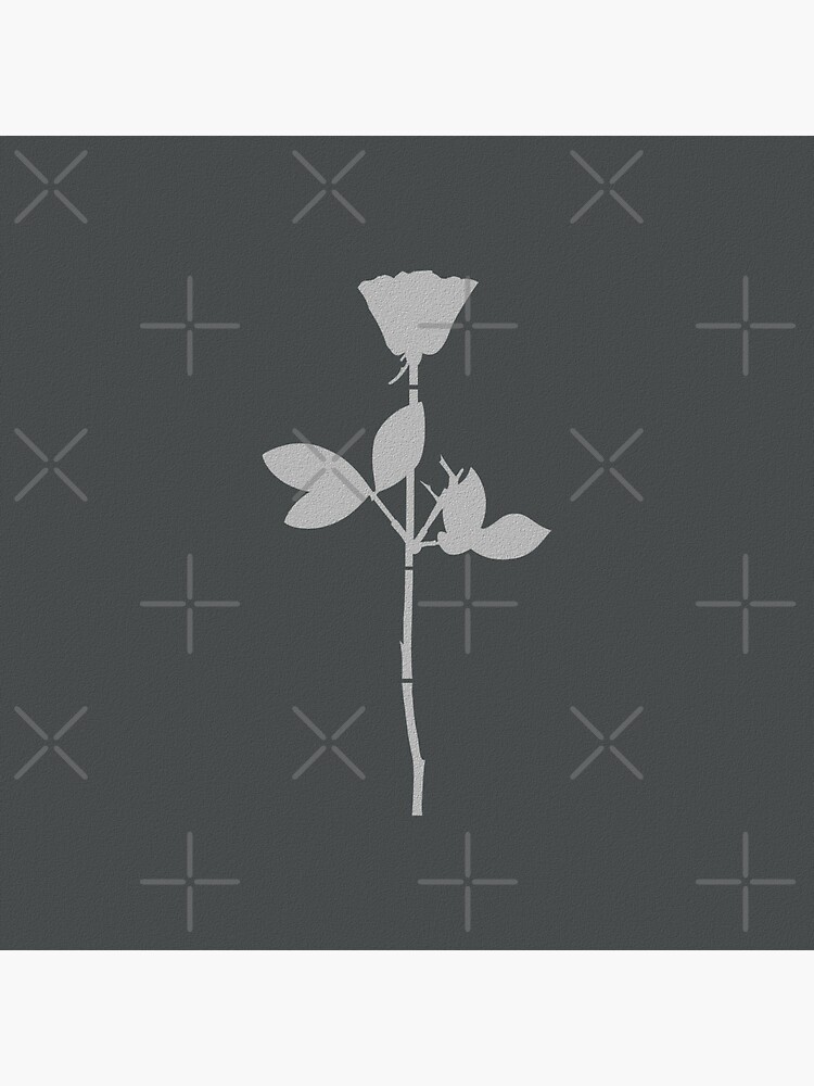 Depeche Mode, (DM) logo and red rose, 2023 Depeche Unisex Ultra Cotton Tee