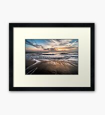 Dezember Sonnenuntergang Gerahmtes Wandbild