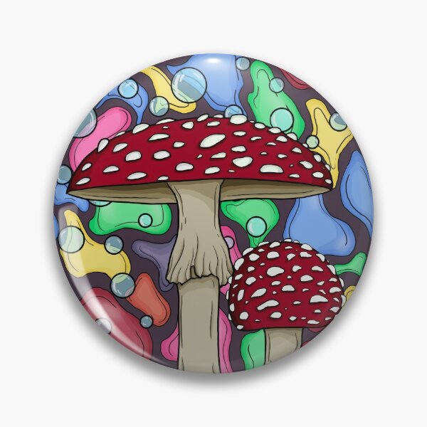 Item preview, Psychedelic Toadstool Mushroom Duo designed and sold by DottirMcQueen.