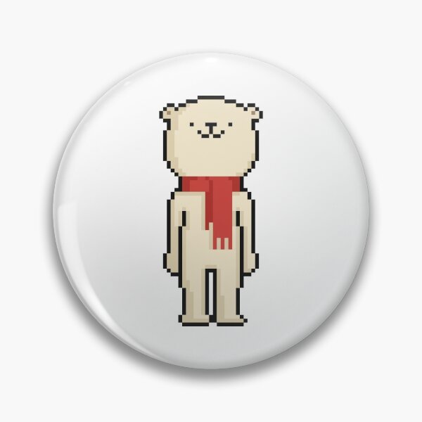 Artikelvorschau, Pixel Art Cartoon lustiger Eisbär entworfen und verkauft von KatyaVitchenko.