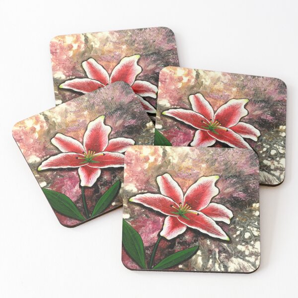 Item preview, Lily the pink Lily designed and sold by ArtandSoulFluidArt.