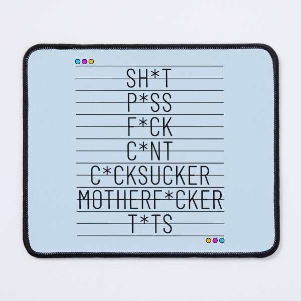 Item preview, Cuss Words You Can't Say On Television - Swear Words designed and sold by ClickForMore.