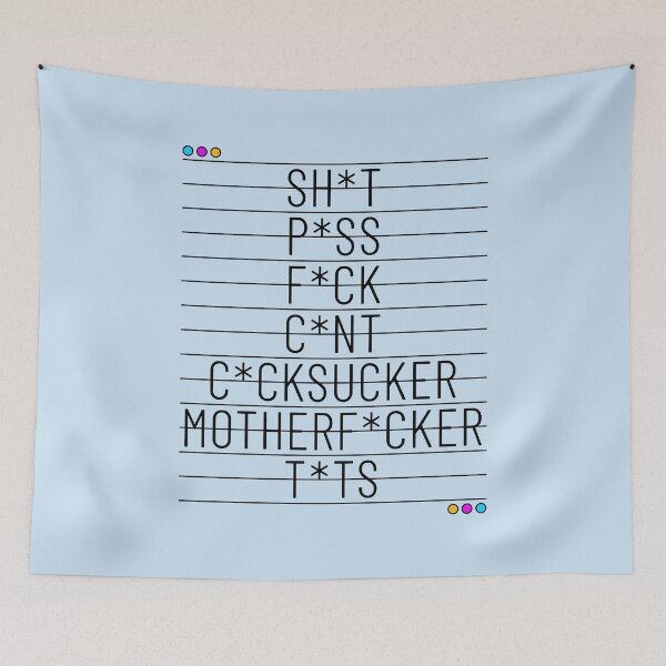 Item preview, Cuss Words You Can't Say On Television - Swear Words designed and sold by ClickForMore.