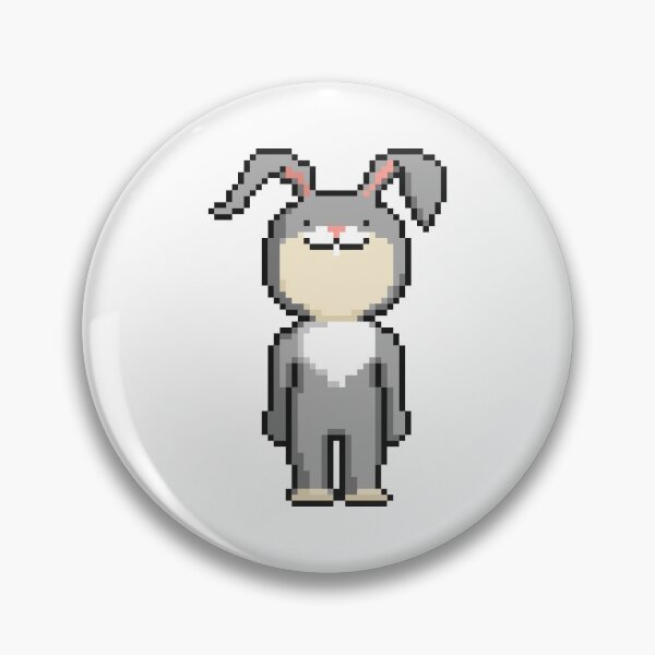 Item preview, Pixel art cartoon funny rabbit designed and sold by KatyaVitchenko.