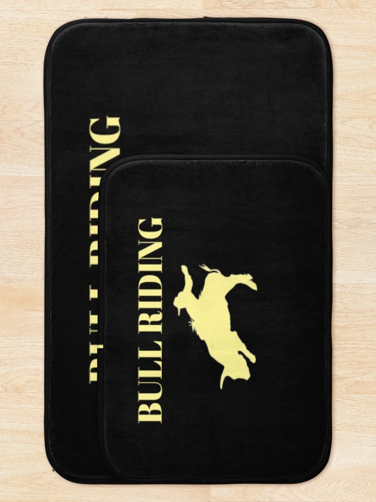 Thumbnail 5 of 6, Bath Mat, Bull Riding designed and sold by Thomas Pinnell.