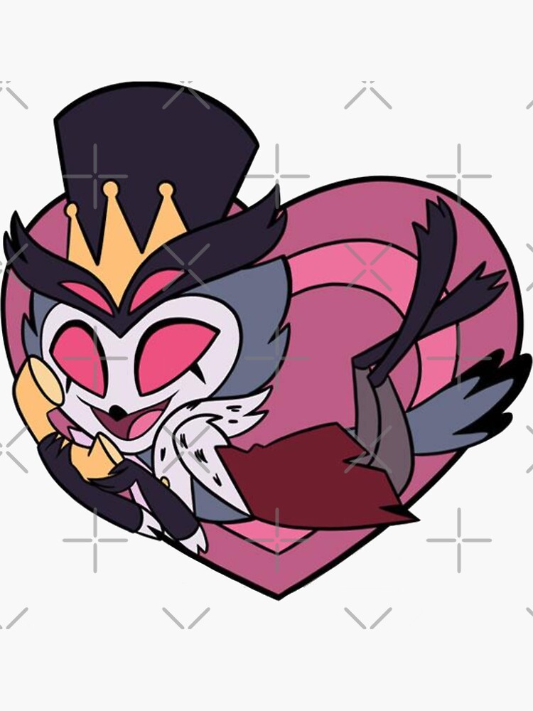 Thumbnail 3 of 3, Sticker, Stolas Heart Helluva Boss designed and sold by Anime-Express.