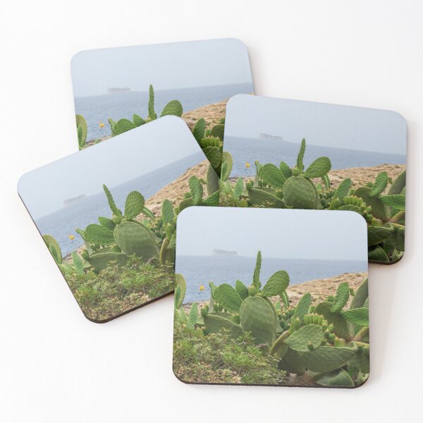 Item preview, Opuntia with a Filfla island at the horizon designed and sold by lena-maximova.