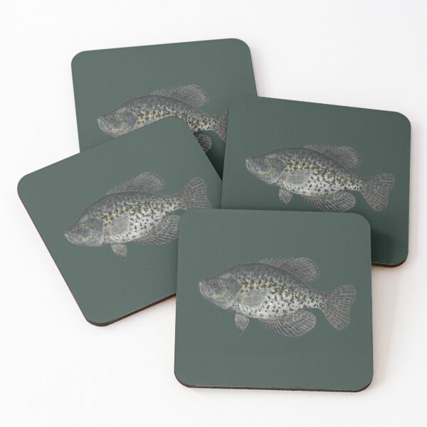 Item preview, Black Crappie (Pomoxis nigromaculatus) designed and sold by LeakyCanoeArt.