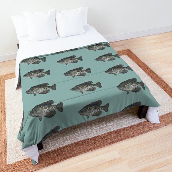 Crappie Attitude Funny Fishing  Comforter for Sale by