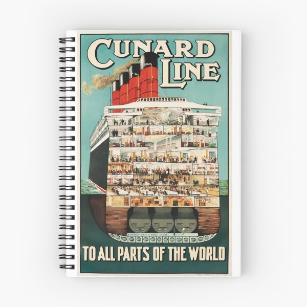 Aperçu de l'œuvre Accessoires pour affiches de voyage vintage Cunard Line créée et vendue par Sexyfruits.